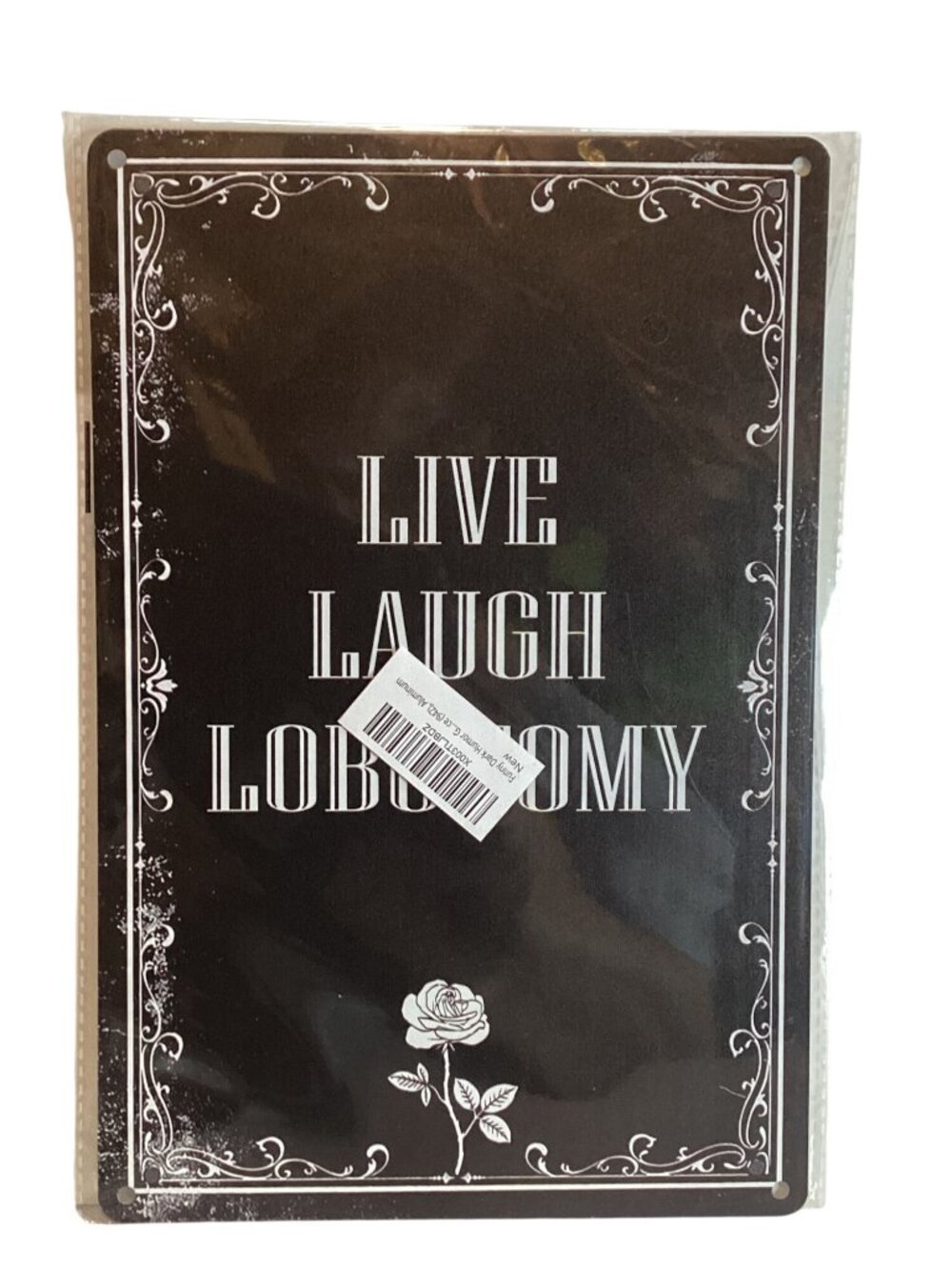 LIVE  LAUGH  LABATOMY  12"X8" Golden Era Retro Distressed Tin Sign New